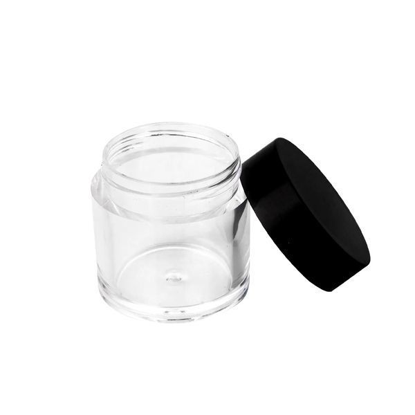 Баночка прозора з чорною кришкою 60 гр xh1100365 фото