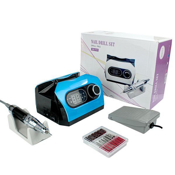 Манікюрний фрезер Nail Drill ZS 717 65 Вт 35000об/хв гарний потужний професійний фрезер для манікюру  xh1100006 фото